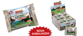 cocada diet.jpg - Ingredientes : Coco; Maltodextrina; Fécula de Mandioca; EDULCORANTES: Isomalte; Sorbitol; Sucralose; Acessulfame K; Espessante Goma Acácia; Aromatizante; CONSERVANTE: Sorbato de Potássio; ACIDULANTE: Ácido Cítrico; Corante Inorgânico Dióxido de Titânio. 
